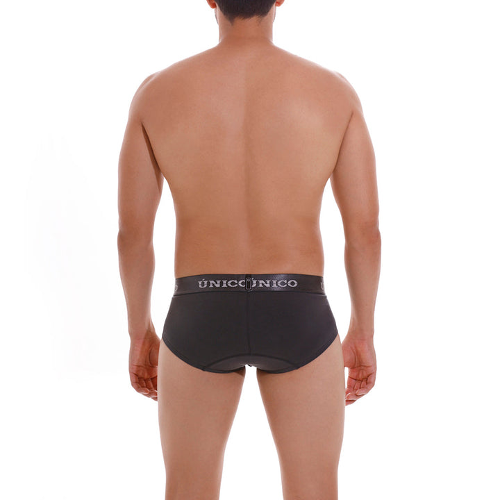 Mundo Unico Brief Copa Asfalto A22 - Charcoal Grey Cotton Men's Brief