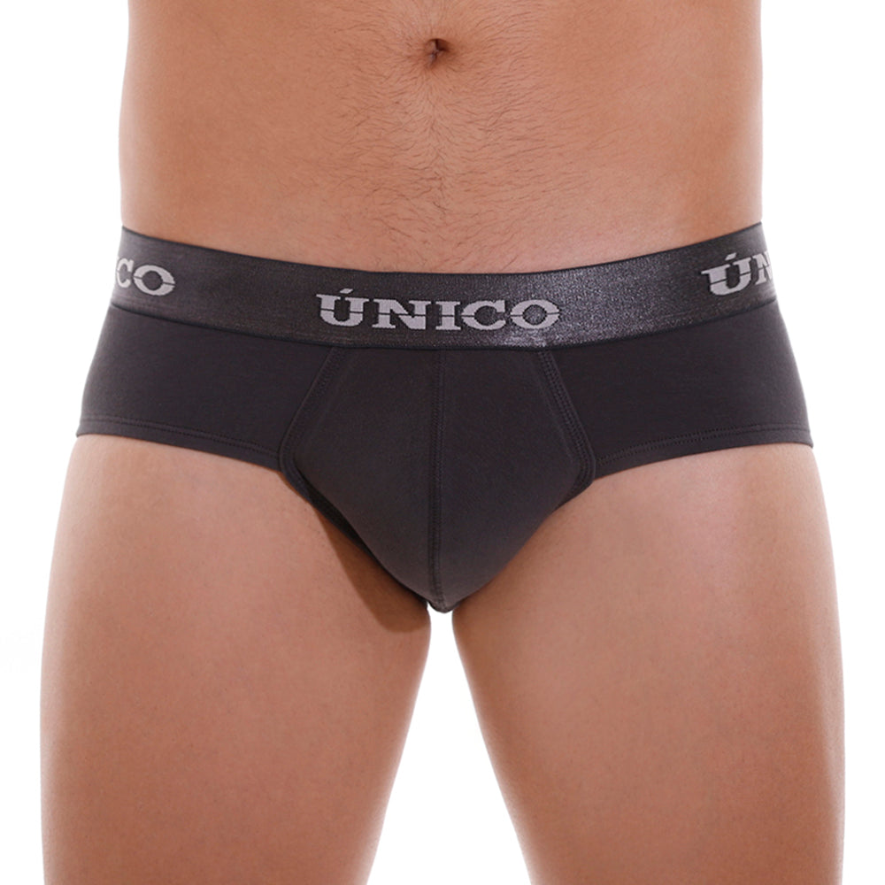 Mundo Unico Brief Copa Asfalto A22 - Charcoal Grey Cotton Men's Brief