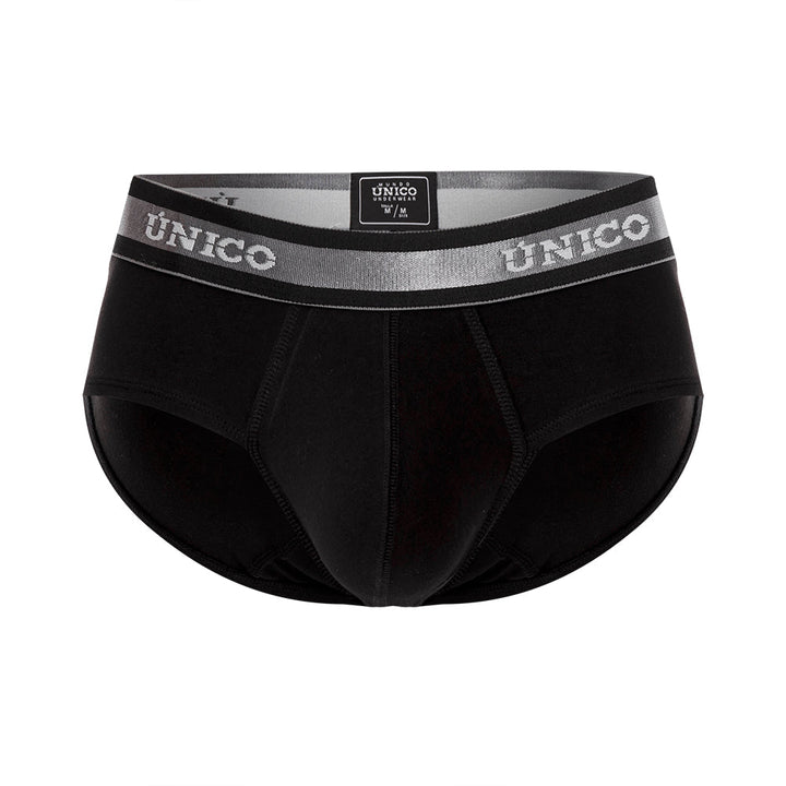 Mundo Único Men’s Nebuloso A22 Cotton Briefs - Black Ergonomic Support Underwear