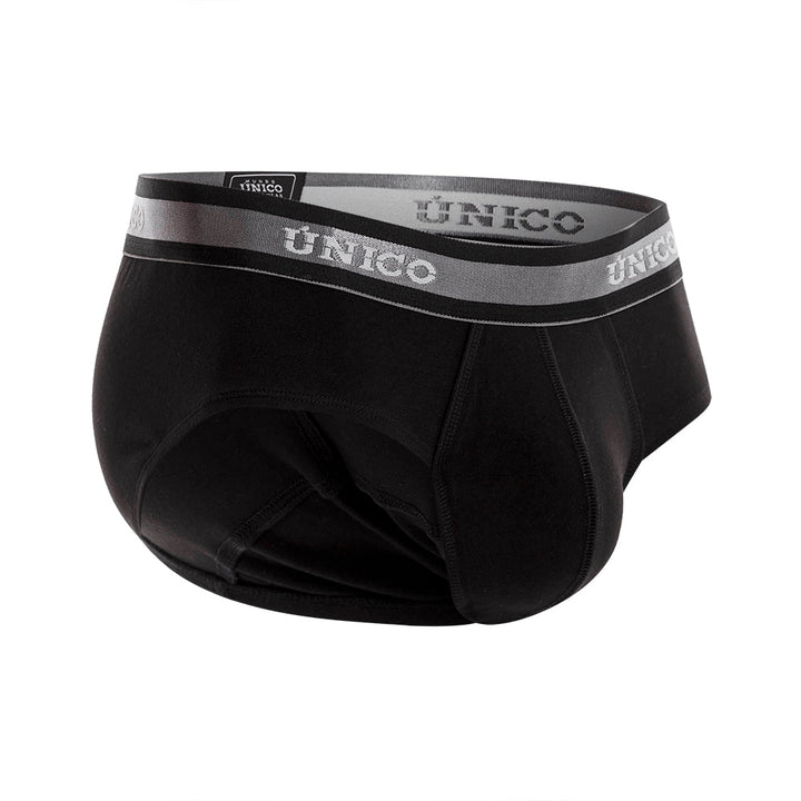 Mundo Único Men’s Nebuloso A22 Cotton Briefs - Black Ergonomic Support Underwear