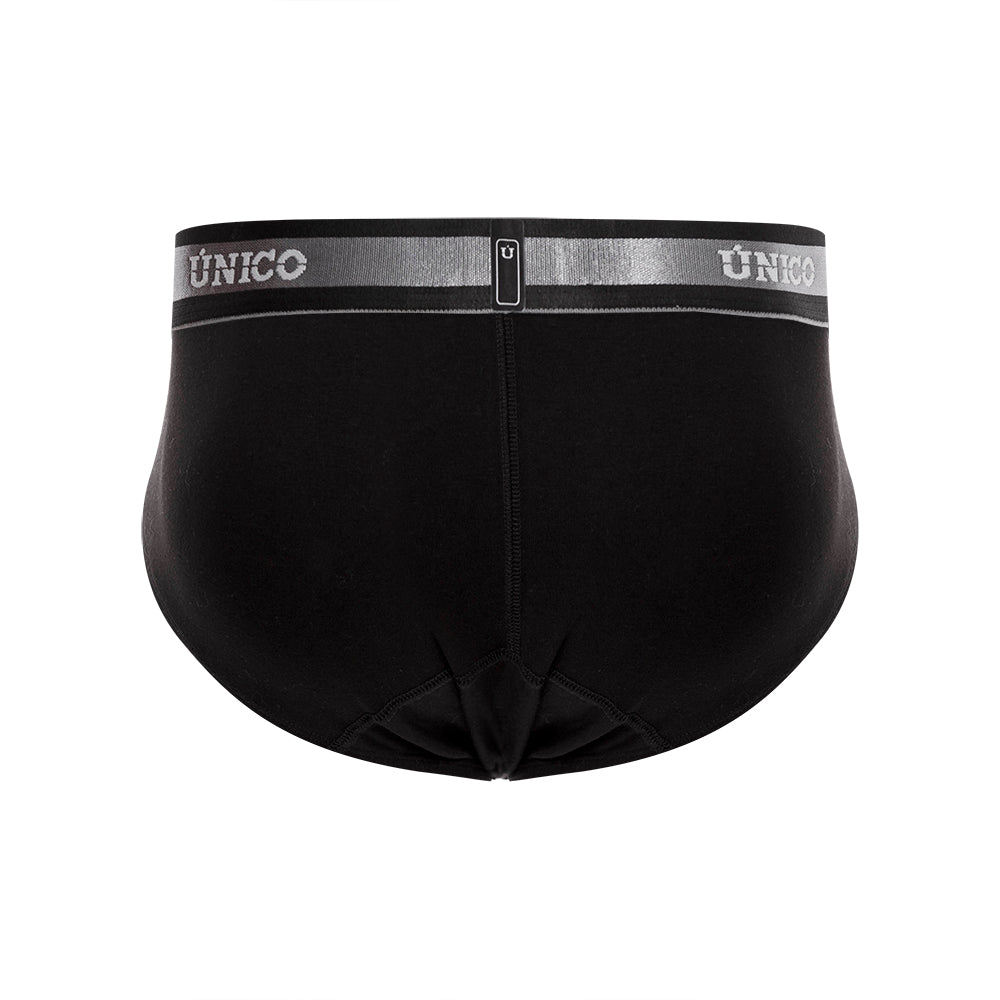 Mundo Único Men’s Nebuloso A22 Cotton Briefs - Black Ergonomic Support Underwear