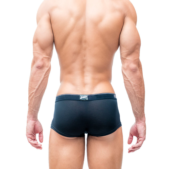 CA-RIO-CA Men's Gostoso Solid Boxer Brief Black Briefs in 