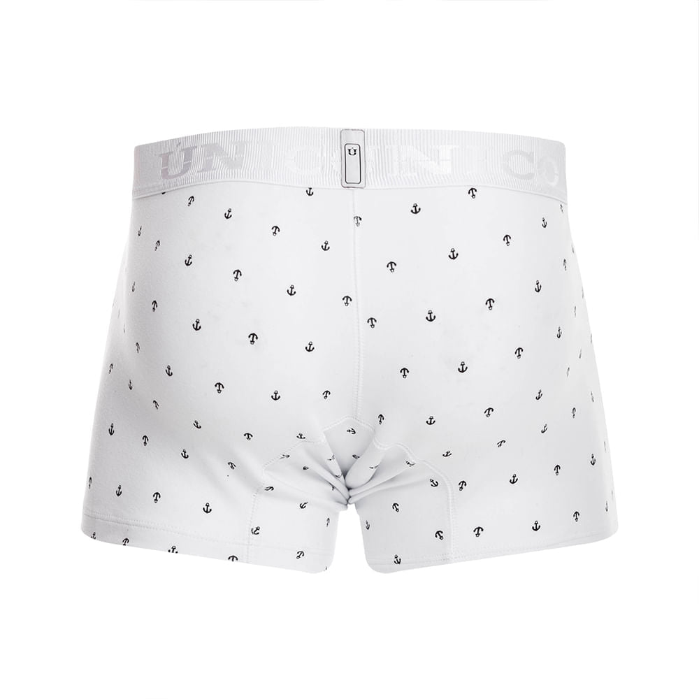 Mundo Unico Men's Cotton Trunk Boxer Briefs - Naviero Nautical Print
