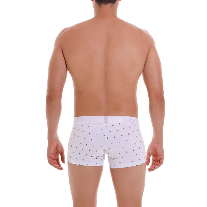 Mundo Unico Men's Cotton Trunk Boxer Briefs - Naviero Nautical Print