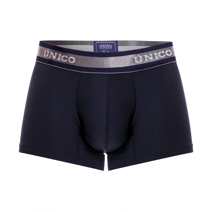 Mundo Unico Men’s Cardenal M22 Microfiber Short Boxer Briefs - Navy Blue Ergonomic Support Trunks