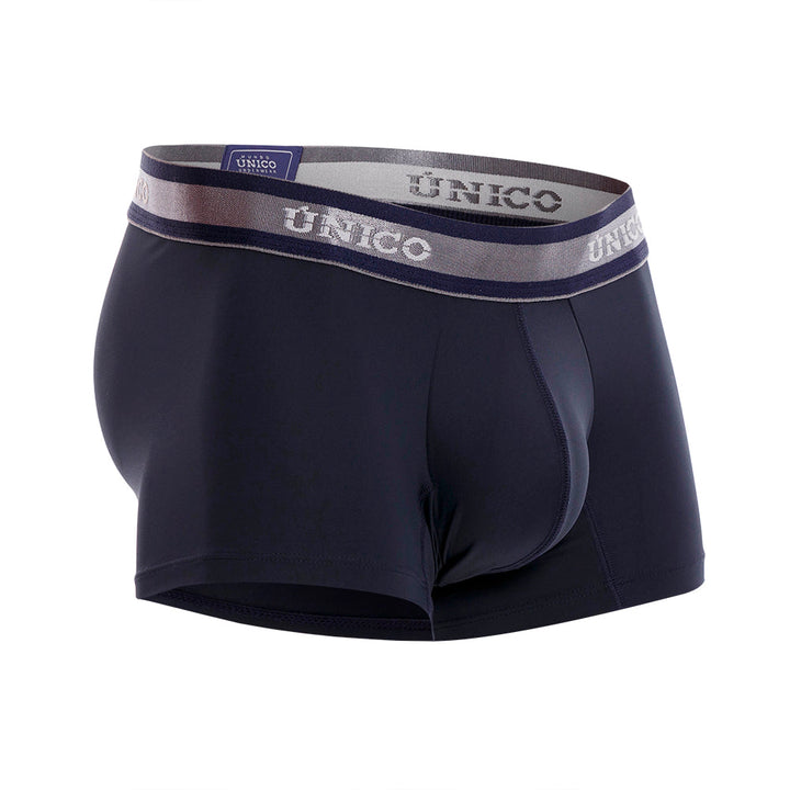 Mundo Unico Men’s Cardenal M22 Microfiber Short Boxer Briefs - Navy Blue Ergonomic Support Trunks