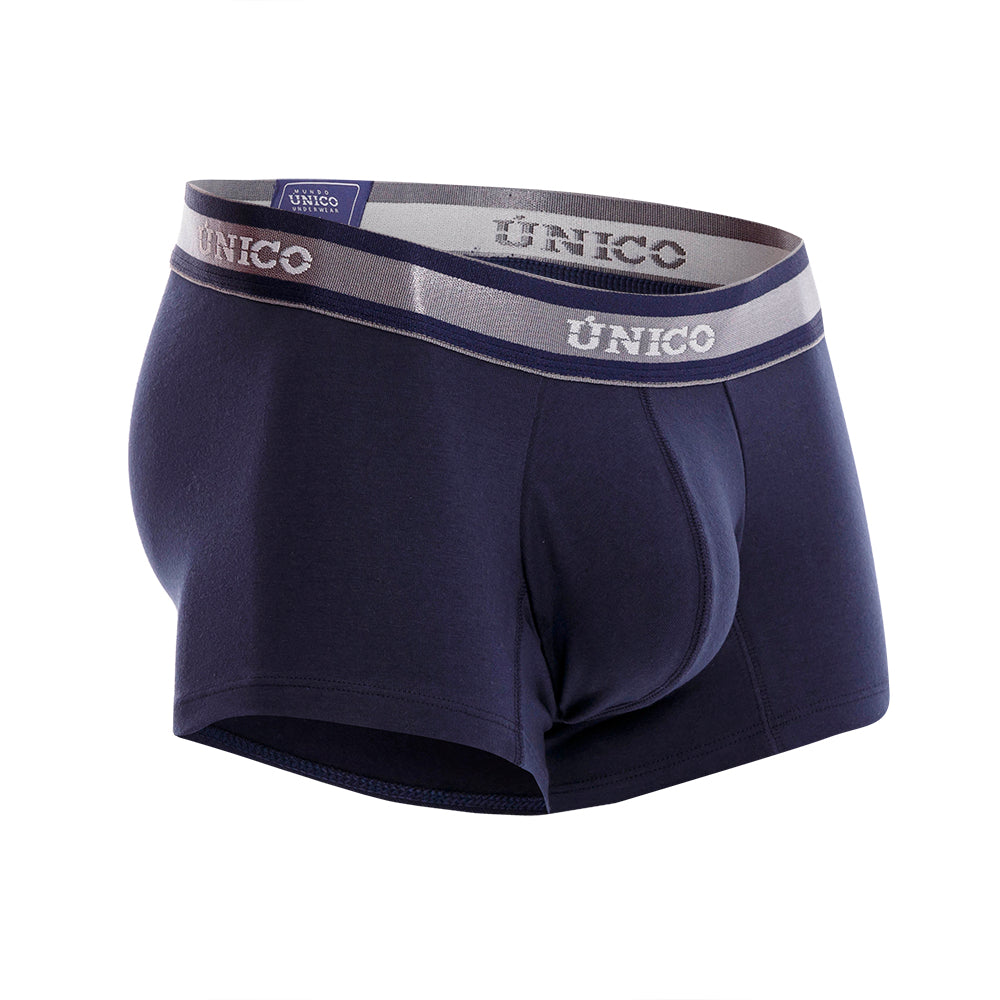 Mundo Unico Men's Cardenal M23 Blue Microfiber Short Boxer Briefs