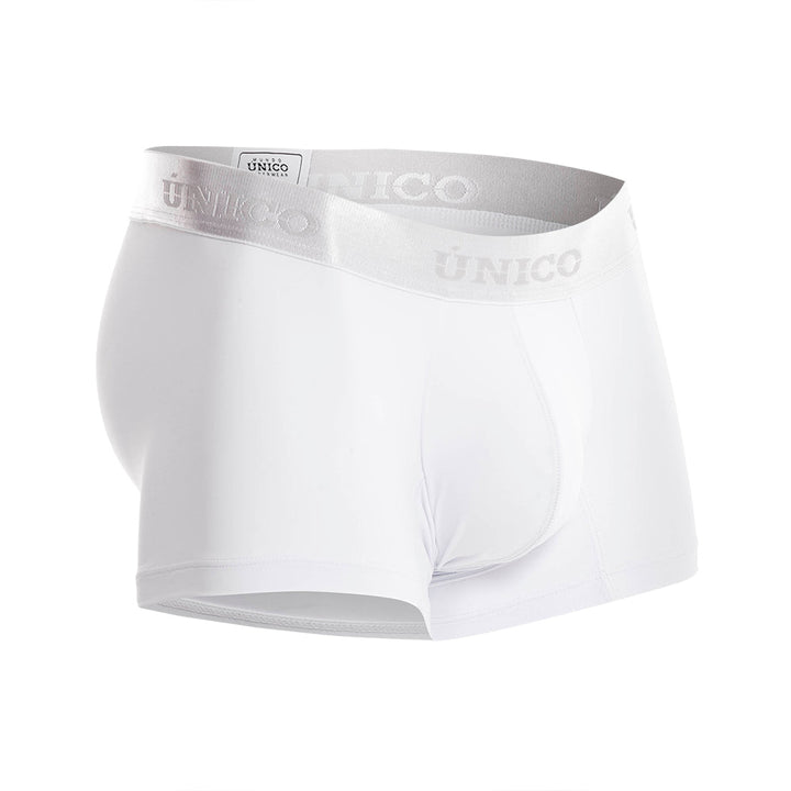 Mundo Unico Men's Cotton Short Boxer Briefs - Cristalino A23 White