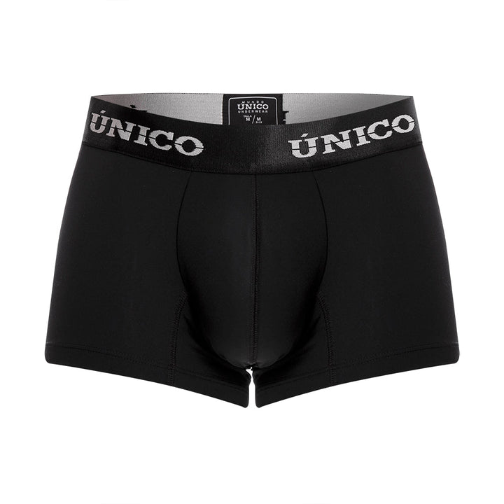 Mundo Unico Men's Intenso A23 Cotton Short Boxer Briefs - Black