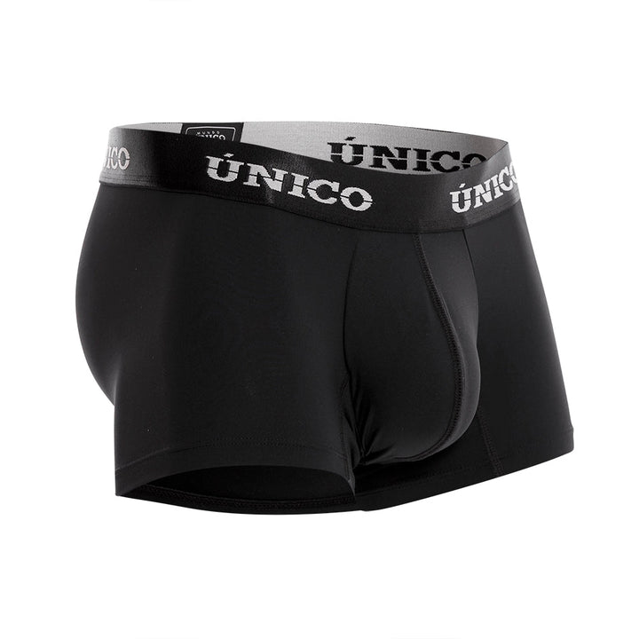 Mundo Unico Men's Intenso A23 Cotton Short Boxer Briefs - Black