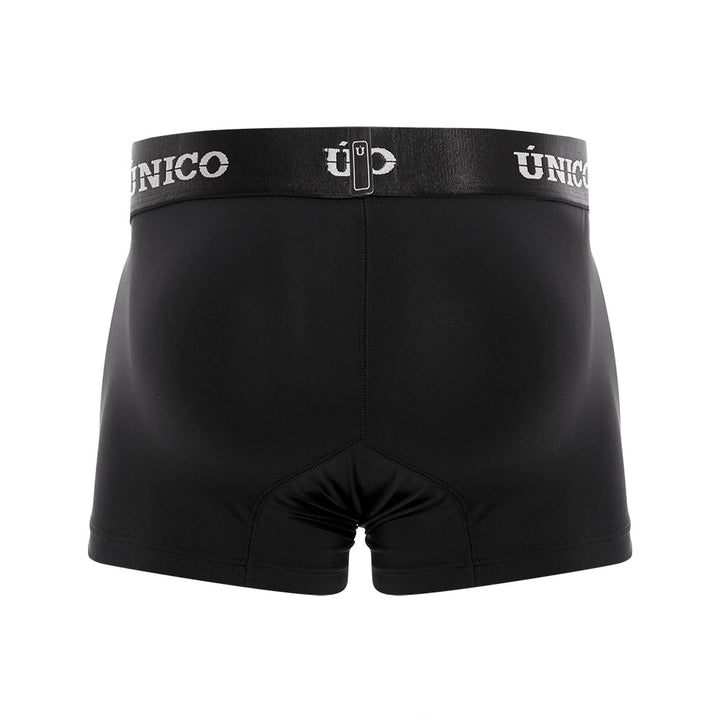 Mundo Unico Men's Intenso A23 Cotton Short Boxer Briefs - Black