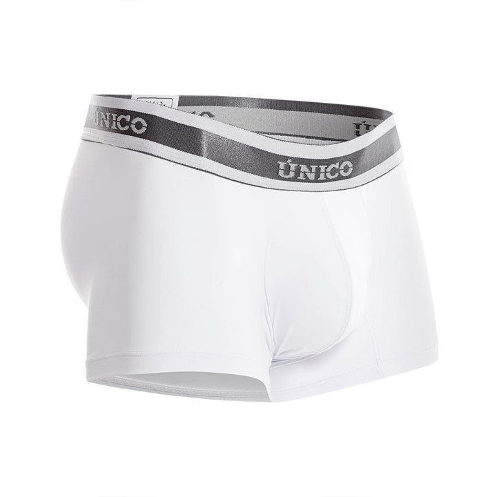 Unico Boxer Corto Lustre A23 - Men's White Premium Cotton Trunk Boxer Brief