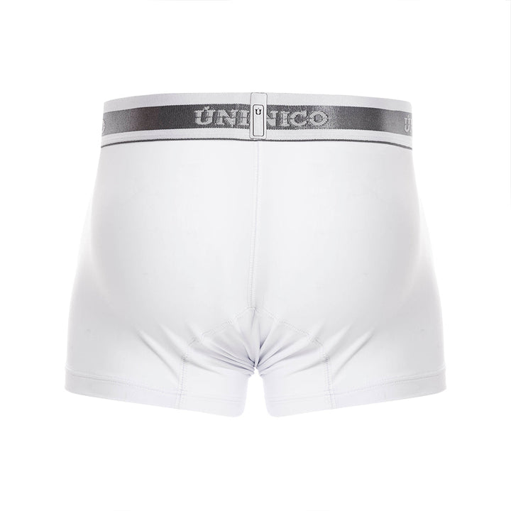 Unico Boxer Corto Lustre A23 - Men's White Premium Cotton Trunk Boxer Brief