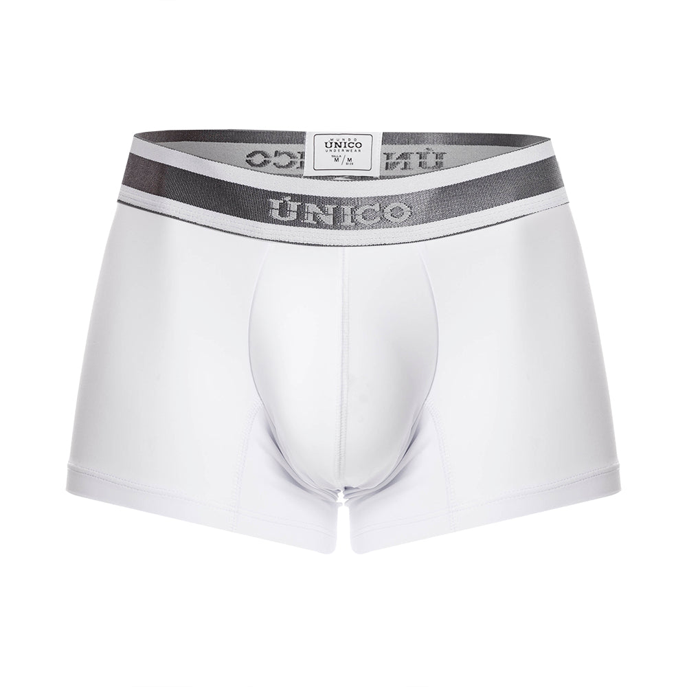Mundo Unico Men's Mid-Length Boxer Briefs - Sinople Black Microfiber