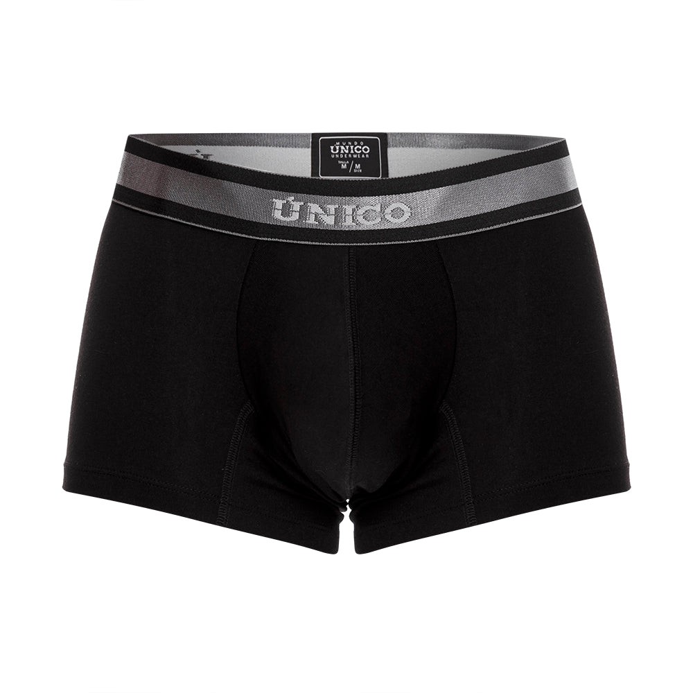 Unico Nebuloso Men's Cotton Short Boxer Brief - Black