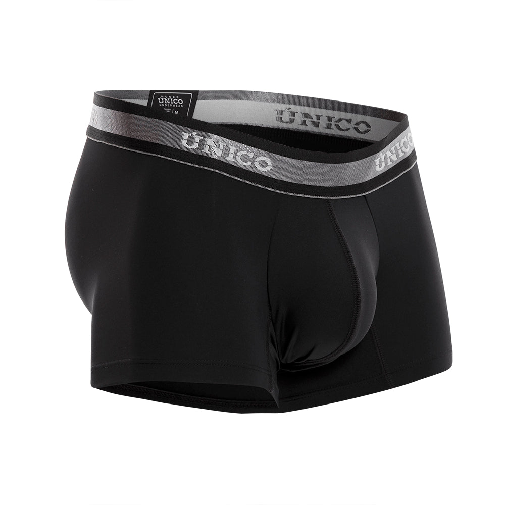 Unico Nebuloso Men's Cotton Short Boxer Brief - Black