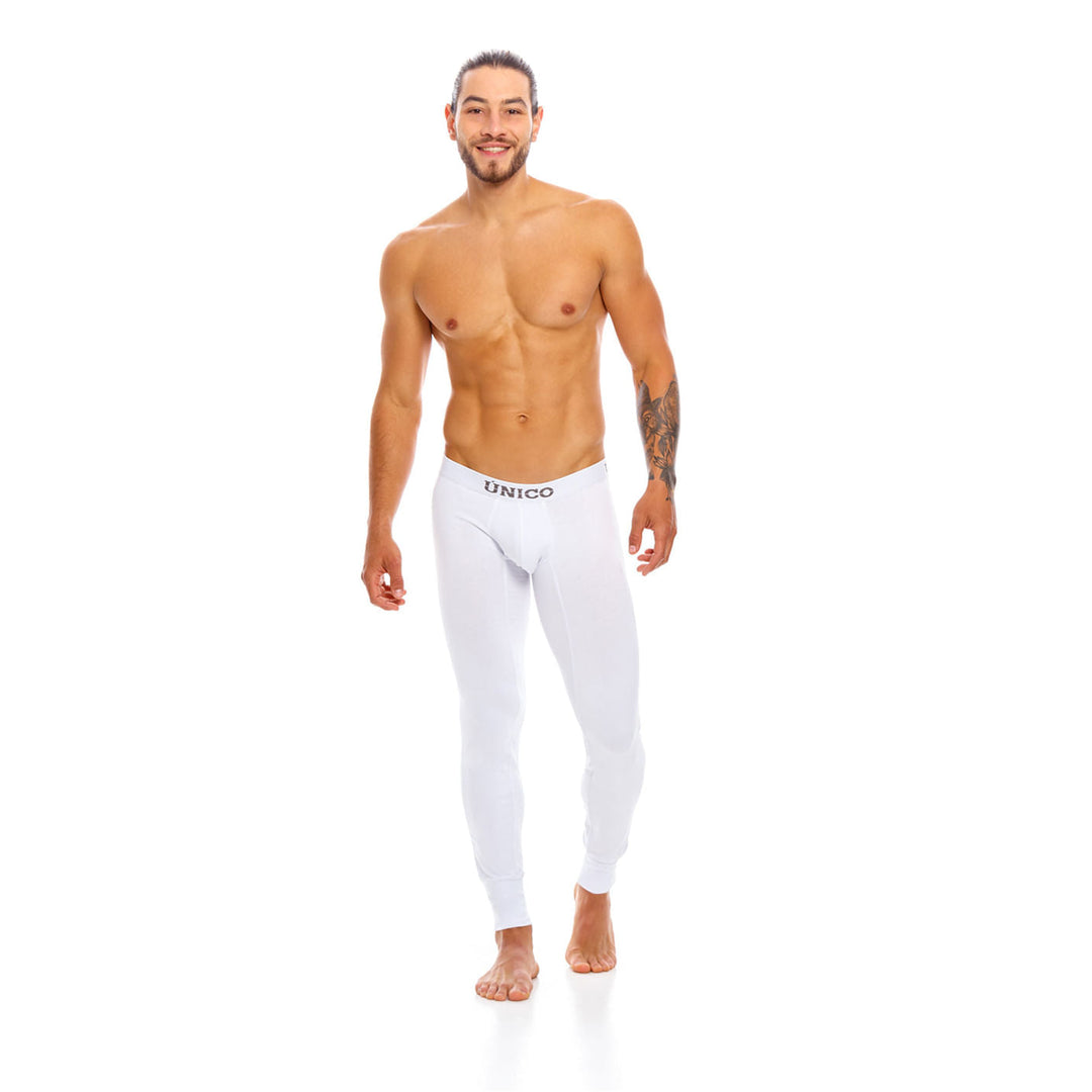 Mundo Unico men's white long john Cold Mountain thermal underwear – detail view