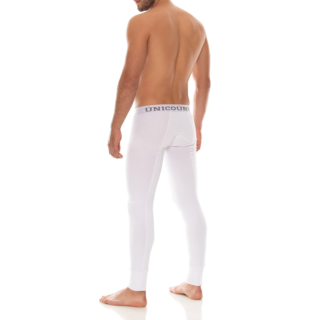 Mundo Unico men's GP Long John underwear white flat lay