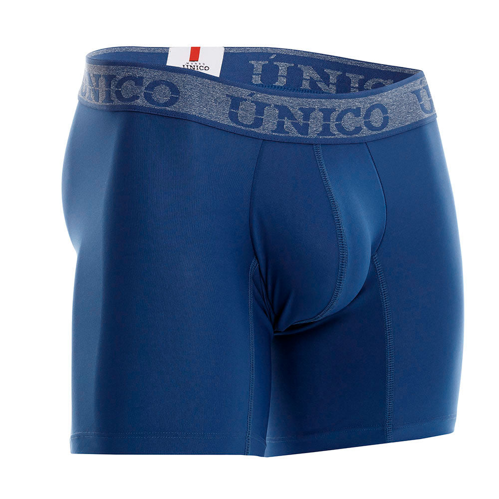 Mundo Unico Azure Men's Mid-Length Boxer Briefs - Royal Blue (Azul Rey)