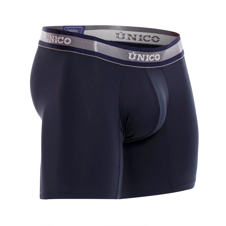 Mundo Unico Men's Mid-Length Boxer Briefs - Cardenal A23 Solid Royal Blue Cotton