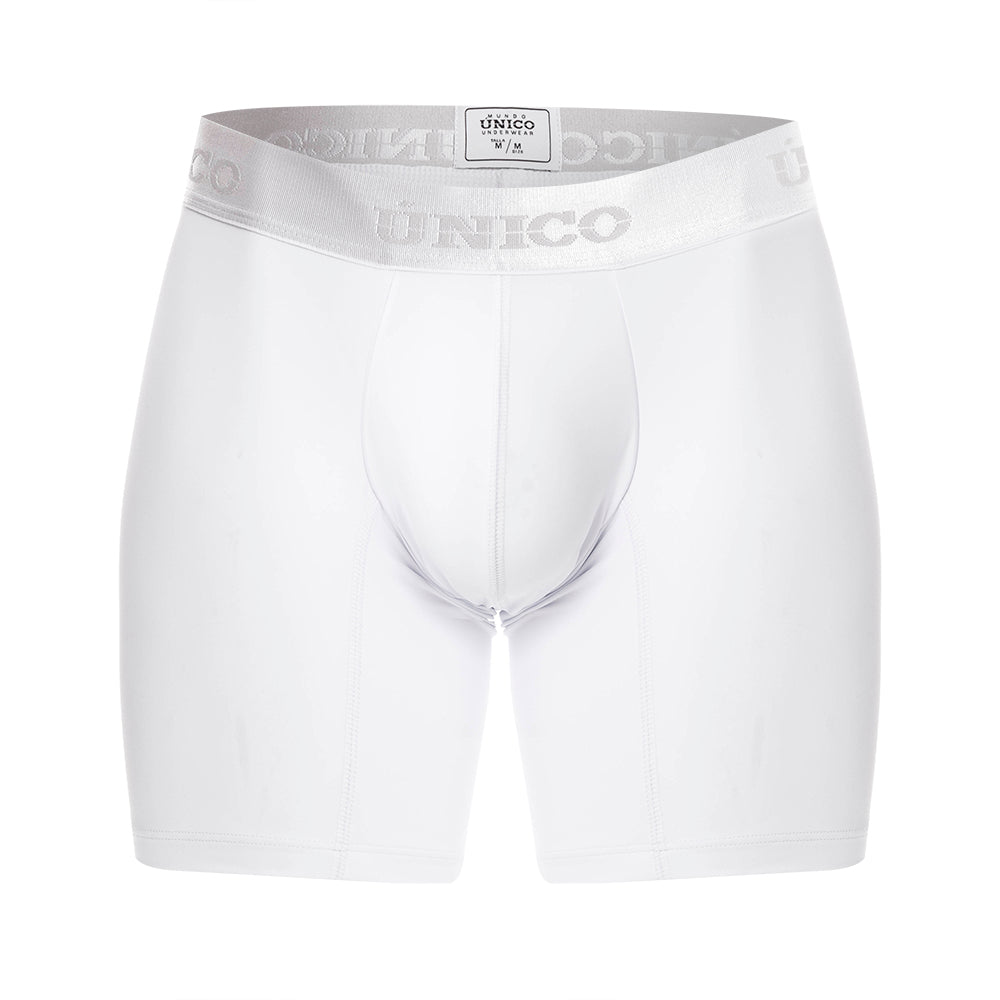 Mundo Unico Cristalino M23 Men's Mid-Length Boxer Briefs - White