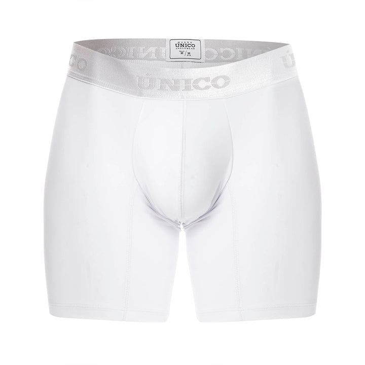 Mundo Unico Cristalino M23 Men's Mid-Length Boxer Briefs - White
