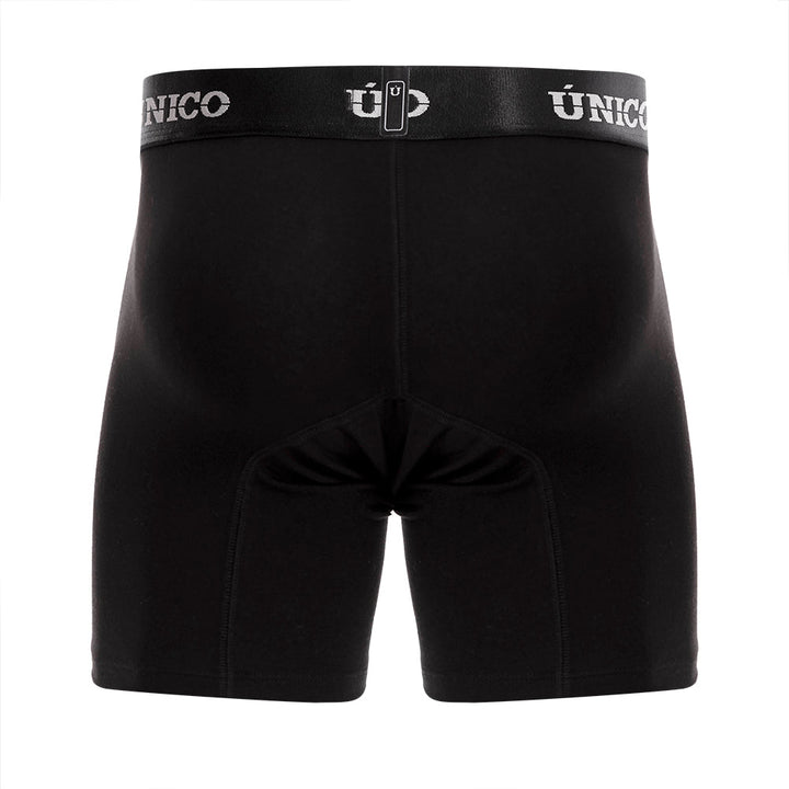 Mundo Unico Men’s Intenso A23 Cotton Mid-Brief Boxers - Black Ergonomic Pouch Support Trunks