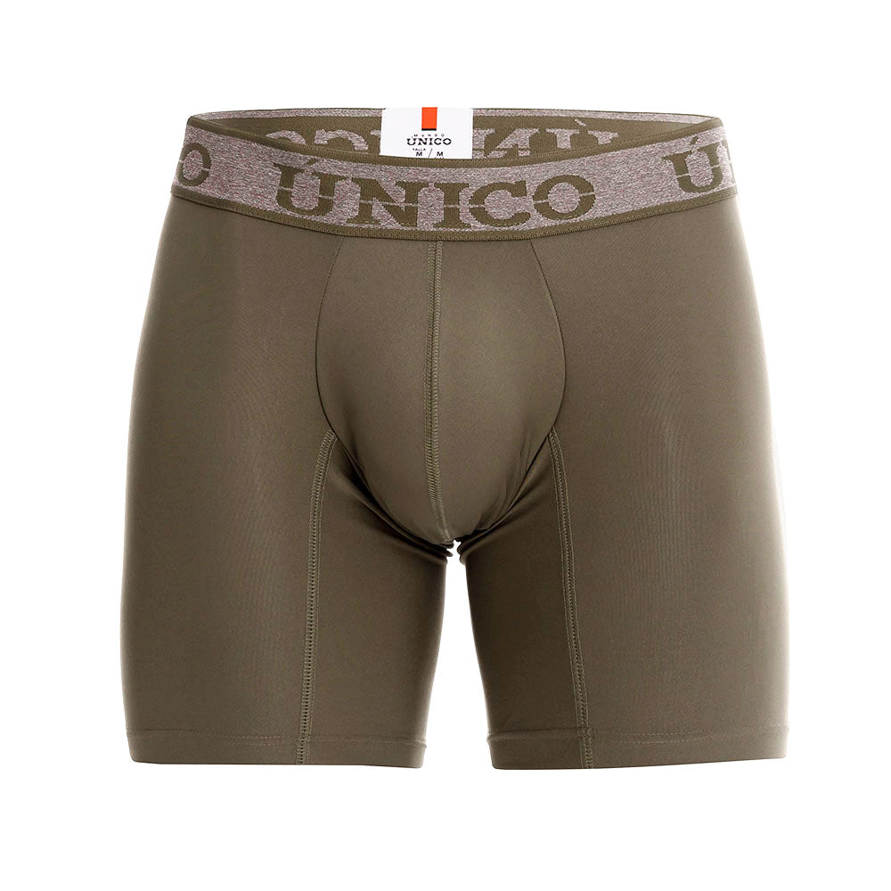Mundo Unico Men's Olive Military Green Mid-Length Boxer Briefs