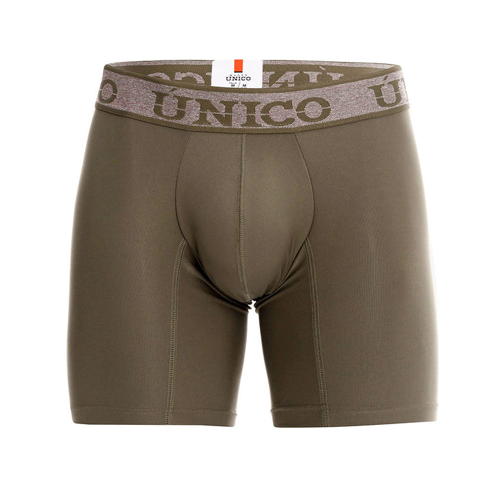 Mundo Unico Men's Olive Military Green Mid-Length Boxer Briefs