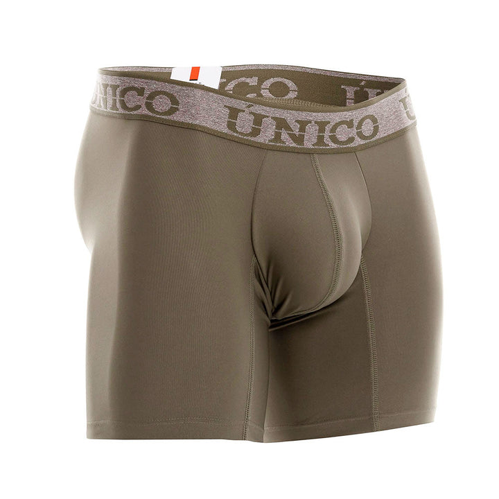 Mundo Unico Men's Olive Military Green Mid-Length Boxer Briefs