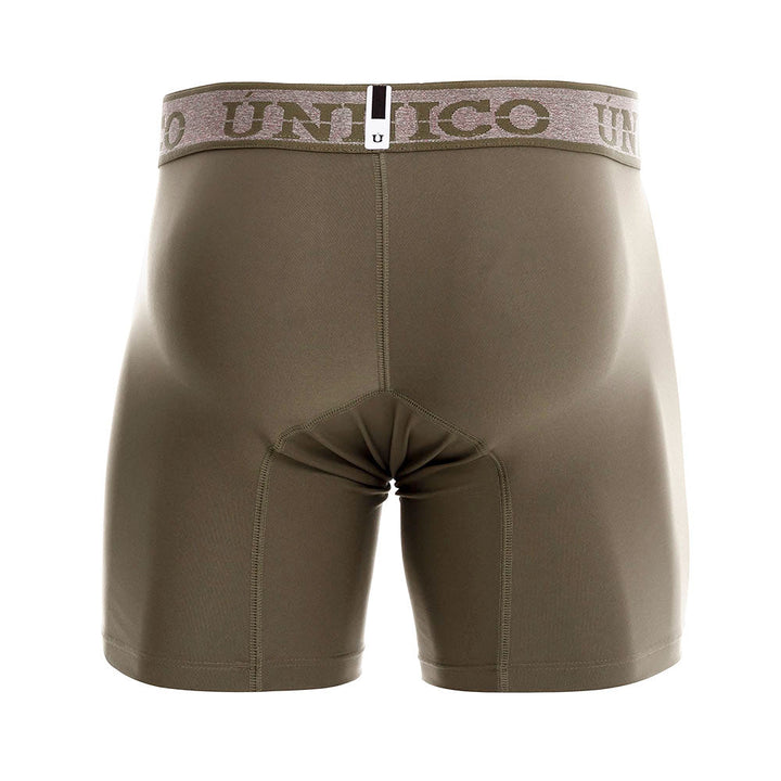 Mundo Unico Men's Olive Military Green Mid-Length Boxer Briefs