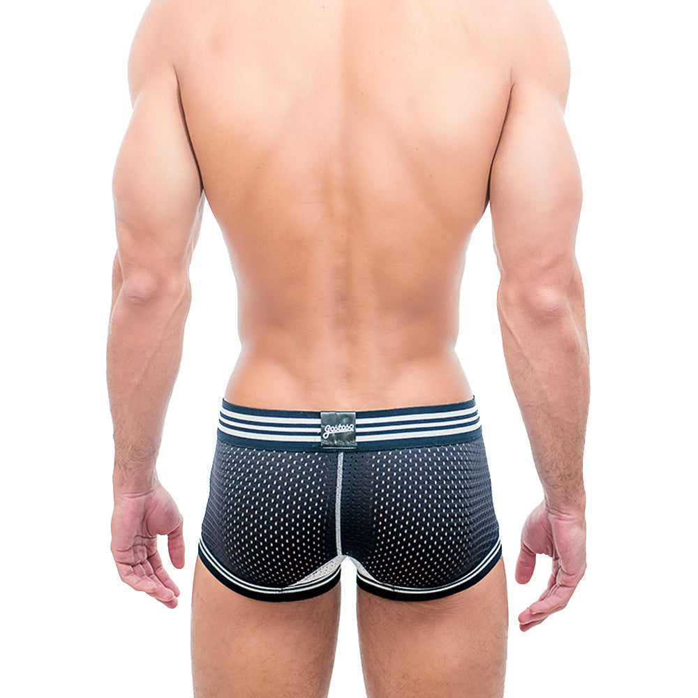 CA-RIO-CA Men's Gostoso Mesh Boxer Brief Black Briefs in 