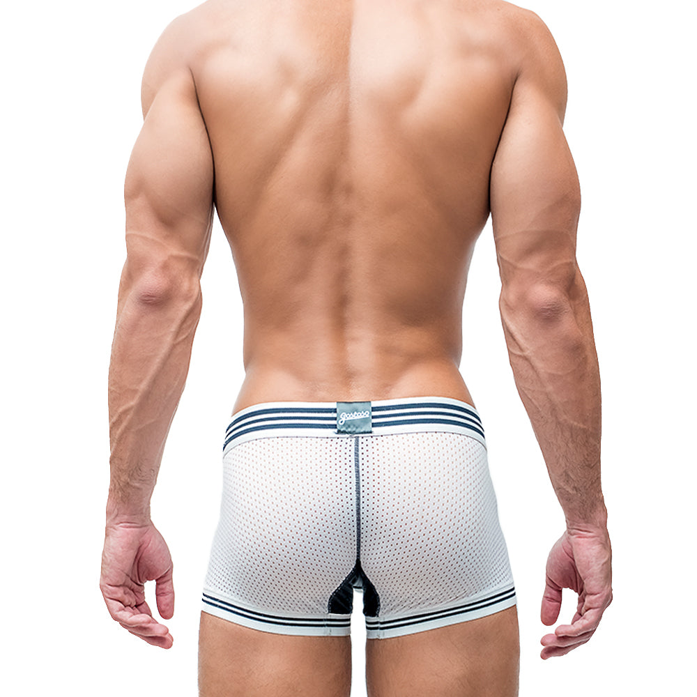 CA-RIO-CA Men's Gostoso Mesh Boxer Brief White Briefs in 