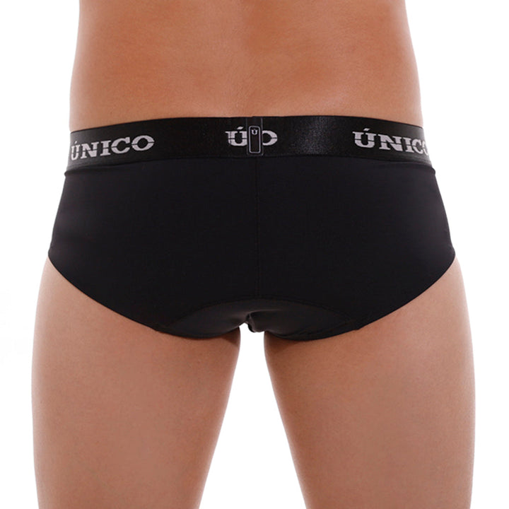 Mundo Unico Men’s Intenso A22 Cotton Briefs - Black Ergonomic Support Pouch Underwear