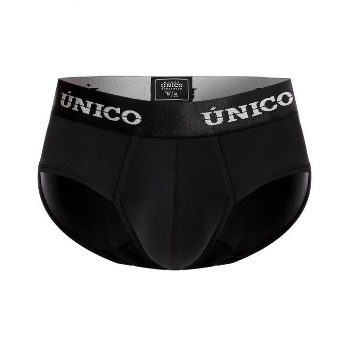 Mundo Unico Brief Intenso M23 – Men's Black Microfiber Briefs with Ergonomic Support