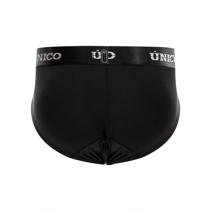 Mundo Unico Brief Intenso M23 – Men's Black Microfiber Briefs with Ergonomic Support