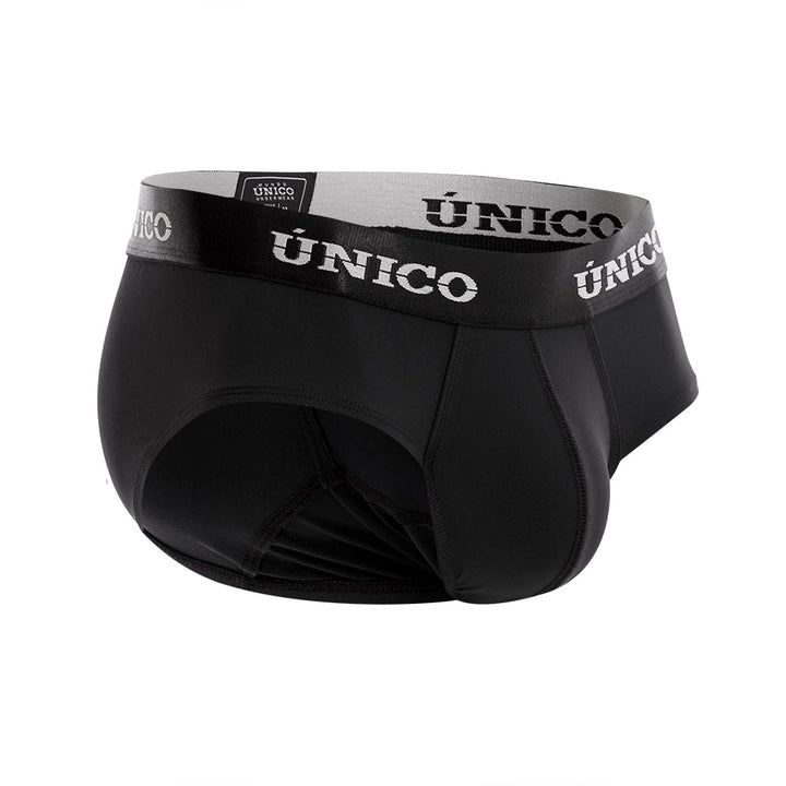 Mundo Unico Brief Intenso M23 – Men's Black Microfiber Briefs with Ergonomic Support