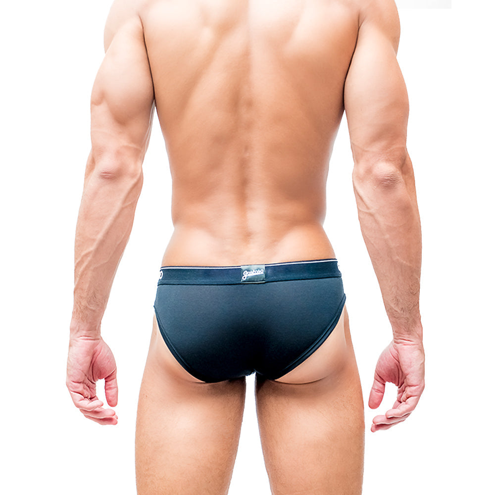CA-RIO-CA Men's Gostoso Solid Brief Black Briefs in 
