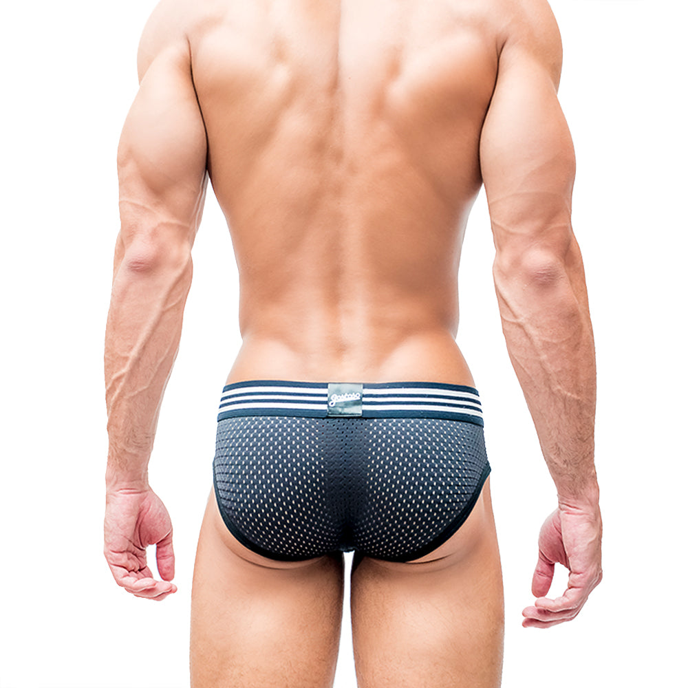 CA-RIO-CA Men's Gostoso Mesh Brief Black Briefs in 