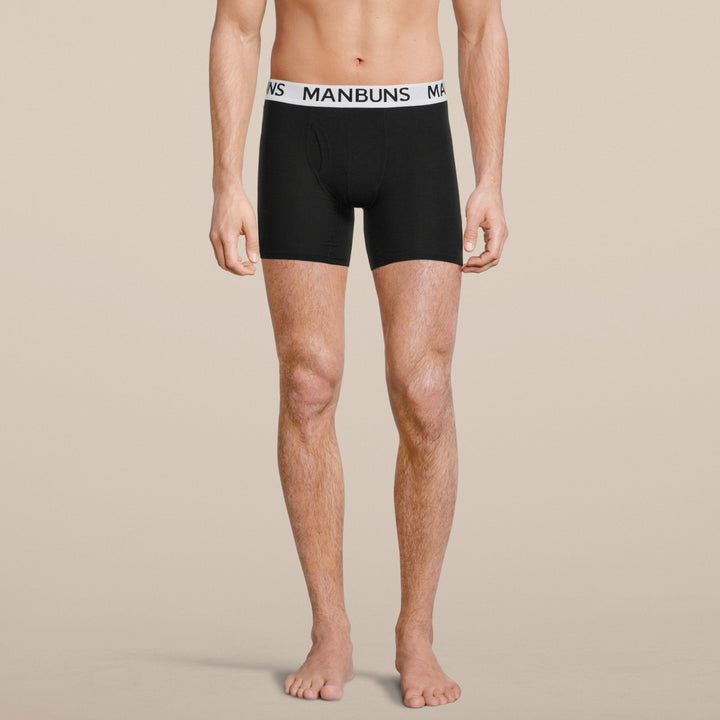 Manbuns Classic Black Boxer Brief Underwear