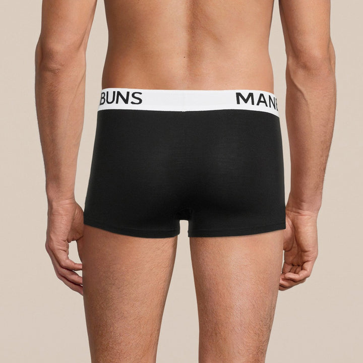 Manbuns Classic Black Boxer Trunk Underwear