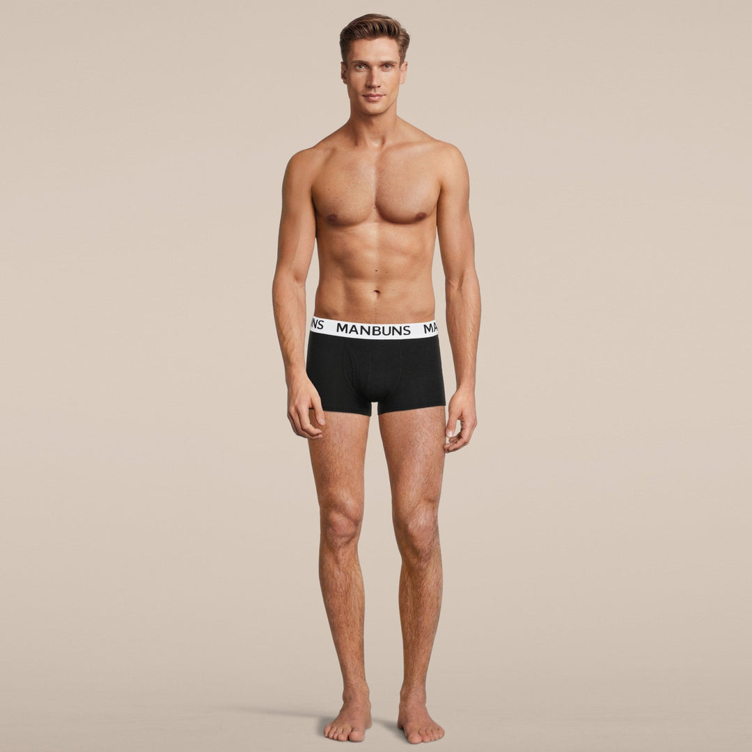 Manbuns Classic Black Boxer Trunk Underwear
