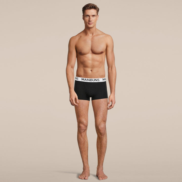 Manbuns Classic Black Boxer Trunk Underwear