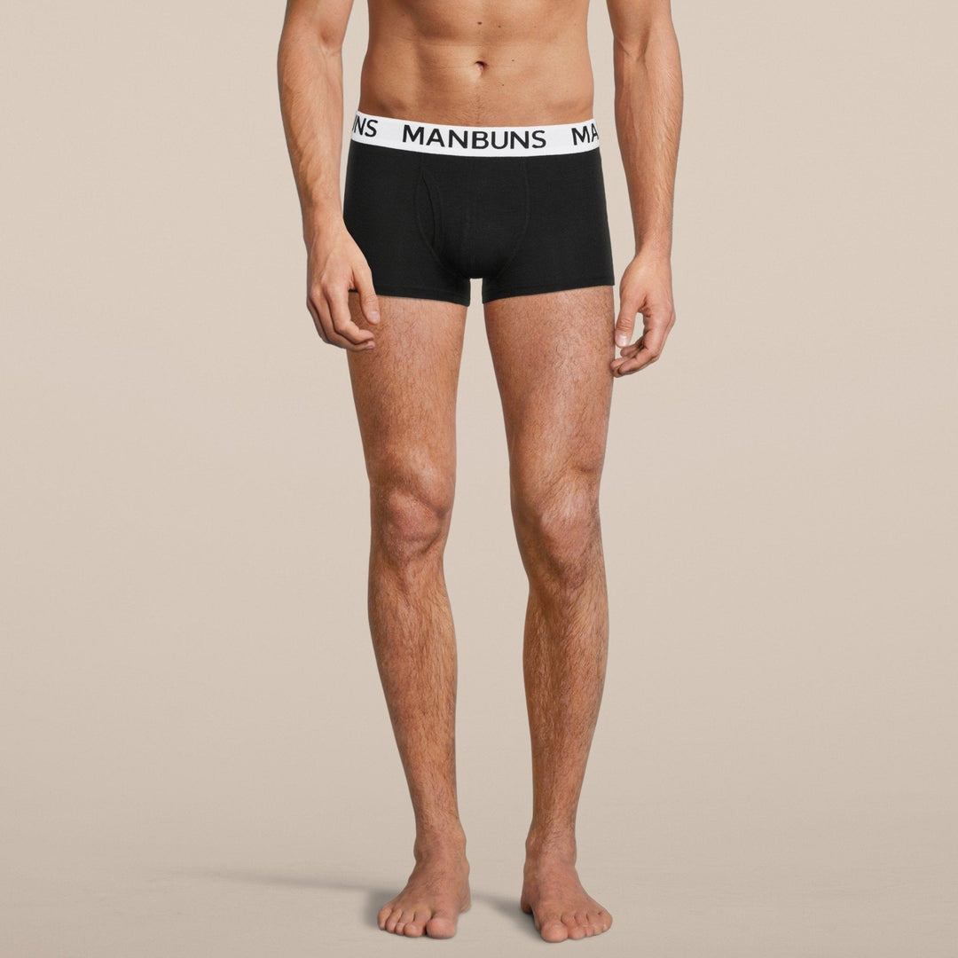 Manbuns Classic Black Boxer Trunk Underwear