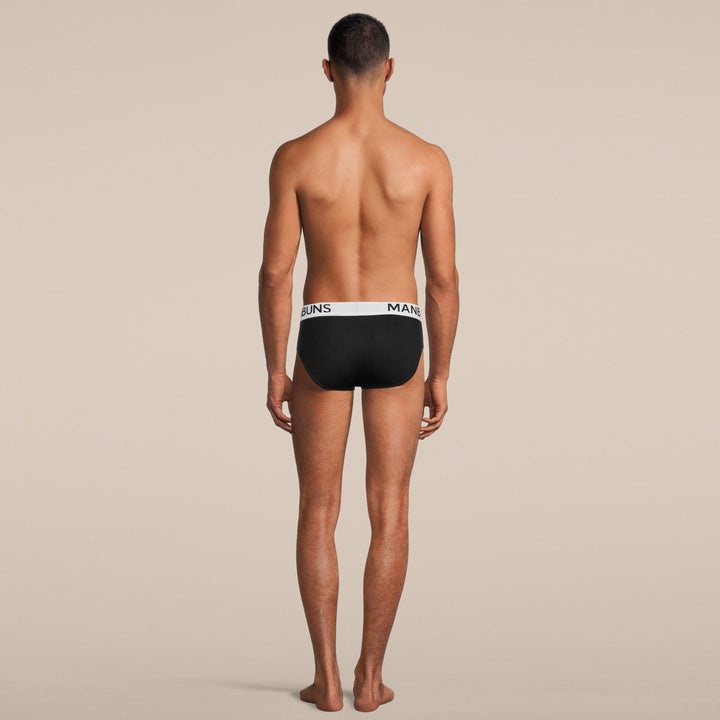 Manbuns Classic Black Brief Underwear