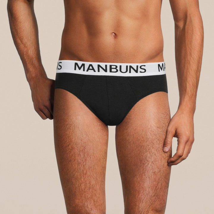 Manbuns Classic Black Brief Underwear