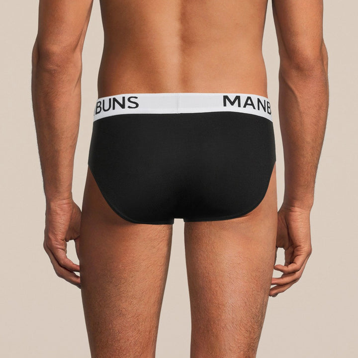 Manbuns Classic Black Brief Underwear