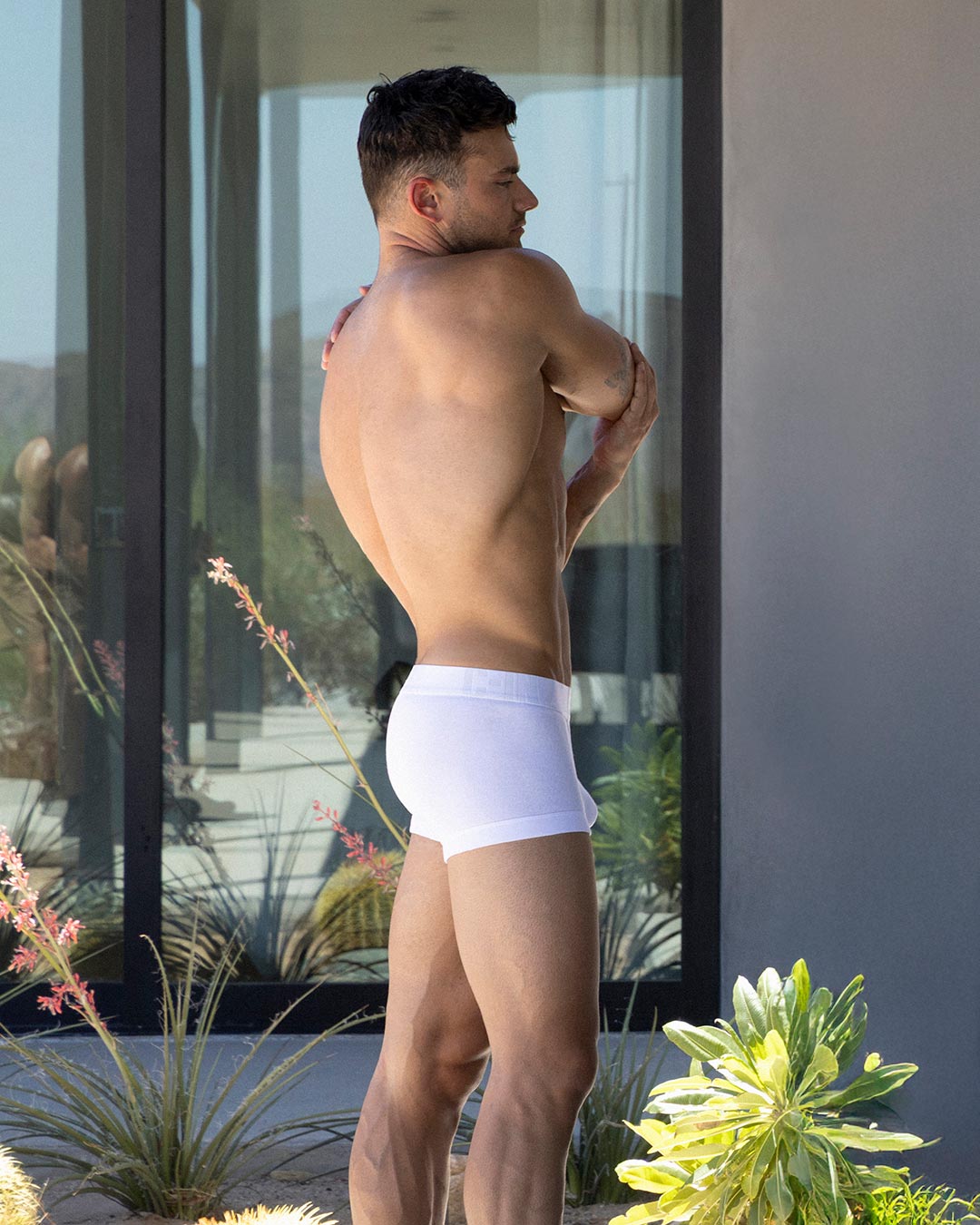 C-IN2 Core Signature Low Rise Trunk in White – men's trunks