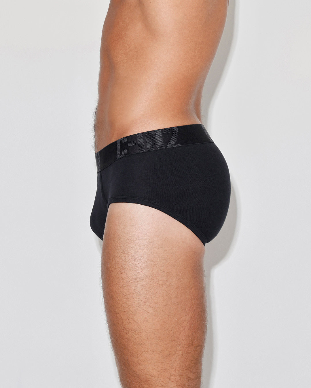 C-IN2 Core Signature Mid Rise Brief in Black – men's briefs