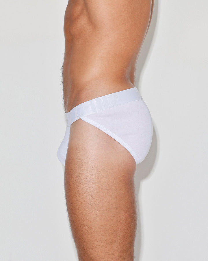 C-IN2 Core Signature Dash Brief in White – men's briefs